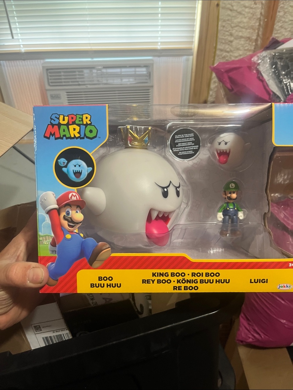 Nintendo Super Mario King Boo & Luigi Figure Pack - White, Green